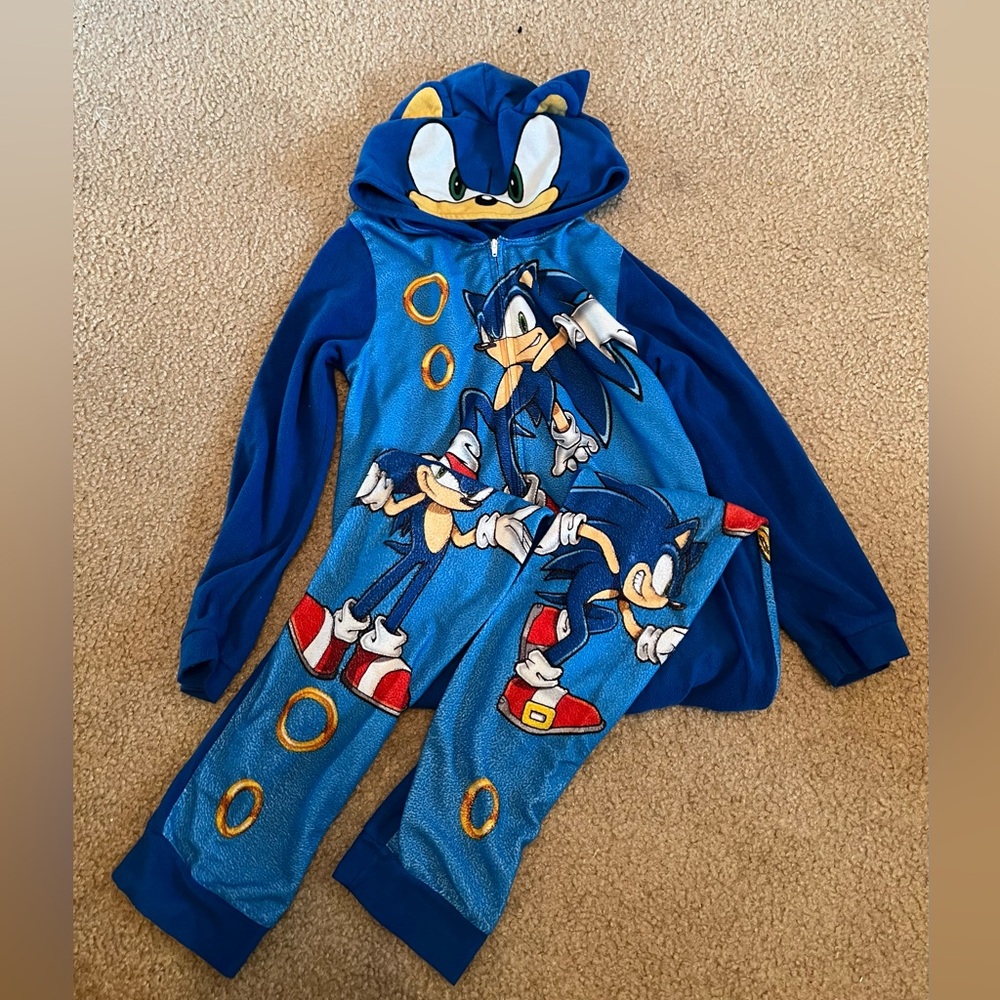 Boys Sonic union suit pj